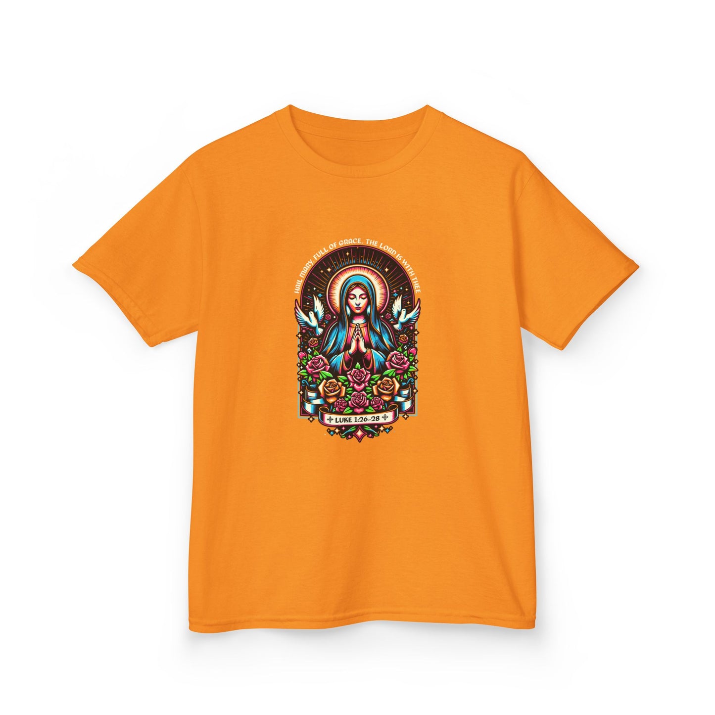 Virgin Mary Graphic Tee - Christmas Kids Shirt