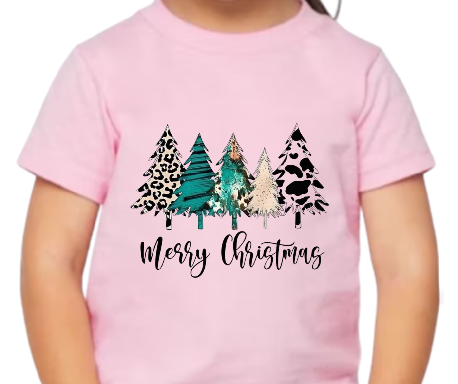 Merry Christmas Trees Kid T-Shirt