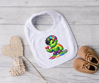 Hulk Autism Bib