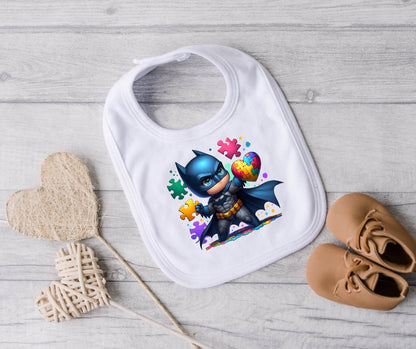 Batman Autism Bib