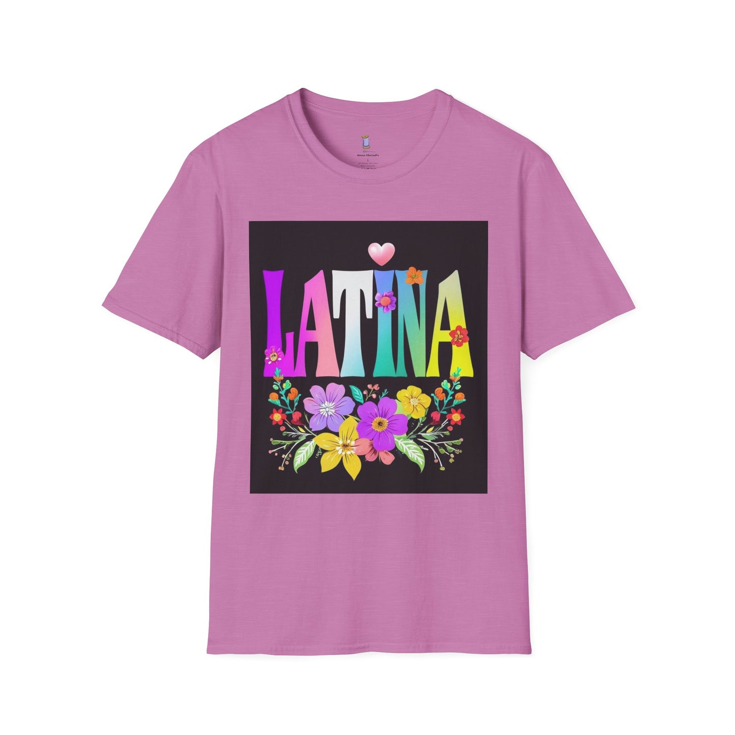 Colorful Latina Floral T-Shirt, Unisex Tee, Pride Shirt, Floral Graphic Tee, Gift for Her, Summer Style, Celebration Shirt