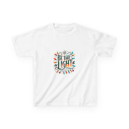 Be the Light Christmas Dinosaur Kids Tee