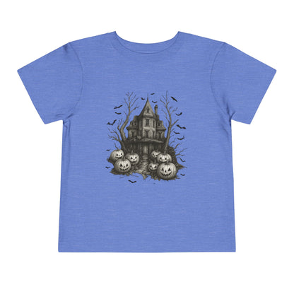 Spooky Halloween House Toddler Christmas Tee