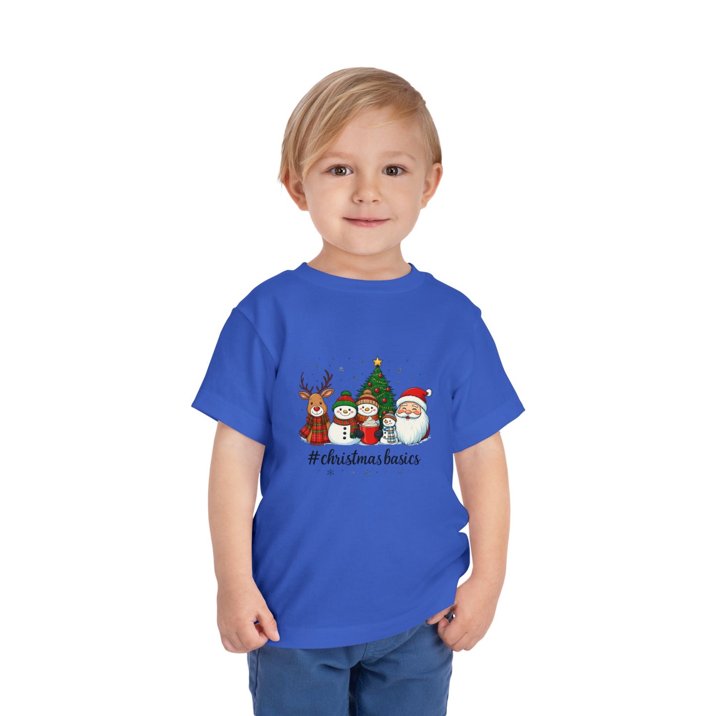 Christmas Basics Toddler Tee - Festive Holiday Fun