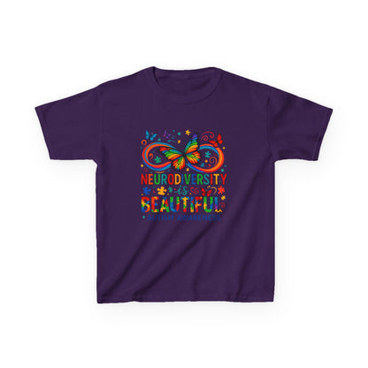 Neurodiversity Butterfly Tee - Autism Awareness Kids Shirt