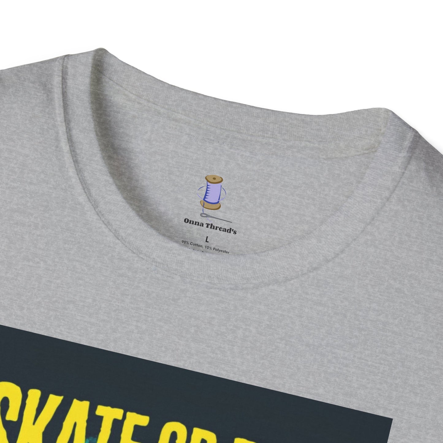 Skate or Rot Unisex Softstyle T-Shirt - Perfect for Skate Lovers, Casual Wear, Gift for Birthdays, Skateboarding Events, Summer Days