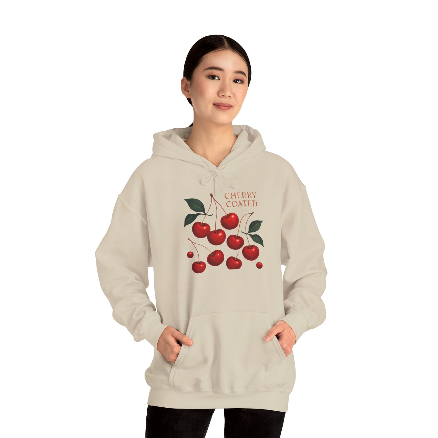 Cherry Cluster Hoodie — "Cherry Coated" Graphic Sweatshirt