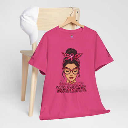 Breast Cancer Warrior Tee, Inspirational T-Shirt for Survivors, Supportive Gift for Cancer Awareness Events, Unisex Cotton Top, [...]