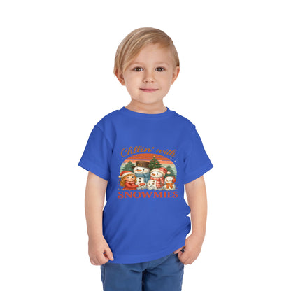 Chillin' With Snowmies Toddler Christmas Tee