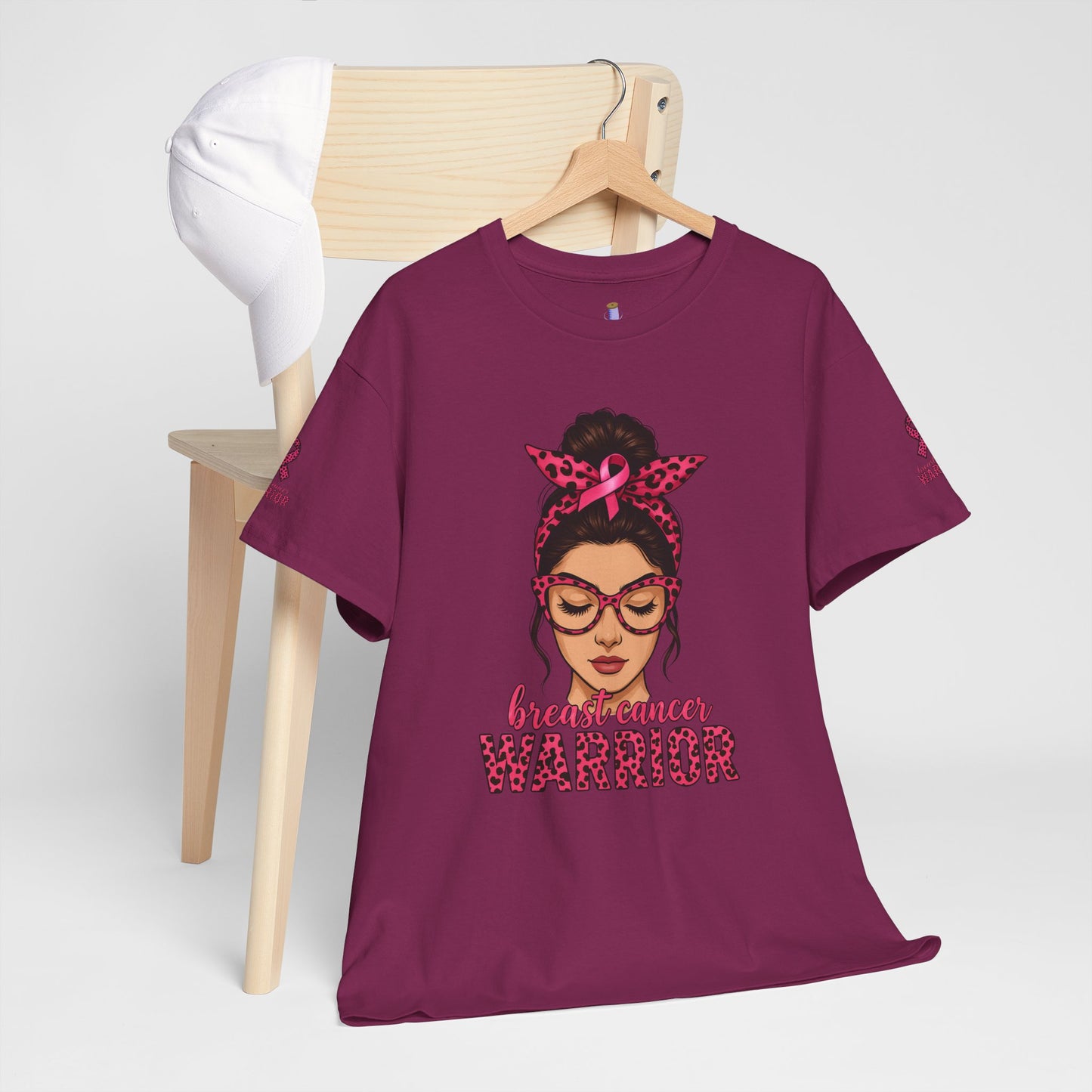 Breast Cancer Warrior Tee, Inspirational T-Shirt for Survivors, Supportive Gift for Cancer Awareness Events, Unisex Cotton Top, [...]