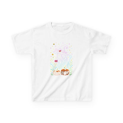Pastel Witch Silhouette Dinosaur Tee - Holiday Fun!