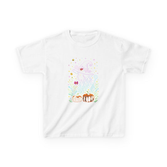 Pastel Witch Silhouette Dinosaur Tee - Holiday Fun!