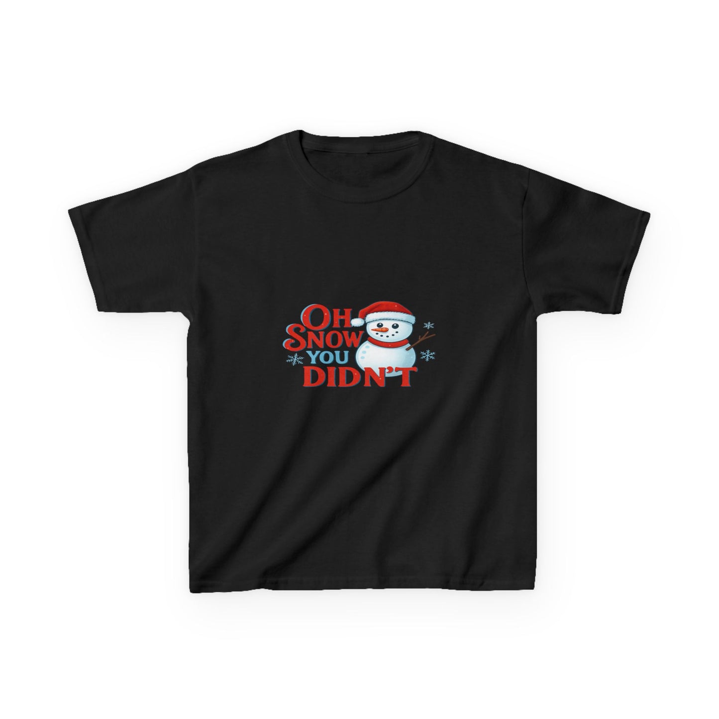 Oh Snow You Didn't! Snowman Dino Christmas Tee