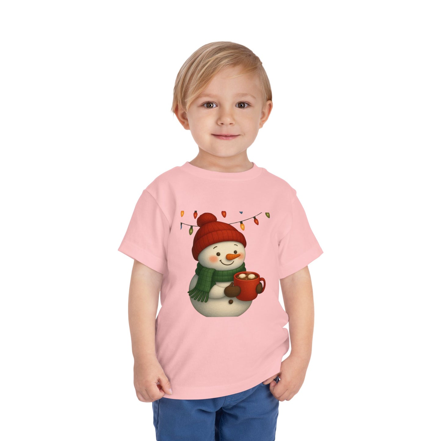 Snowman & Hot Chocolate Toddler Christmas Tee