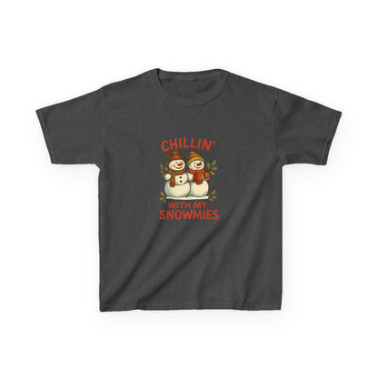 Chillin' Snowmies Christmas Tee - Kids' Holiday Shirt