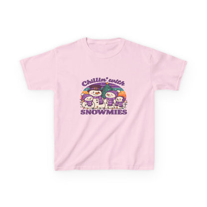 Chillin' with Snowmies Kids Christmas Tee