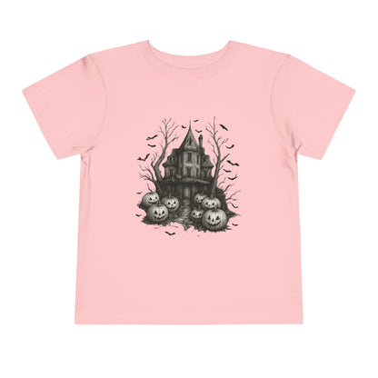Spooky Halloween House Toddler Christmas Tee