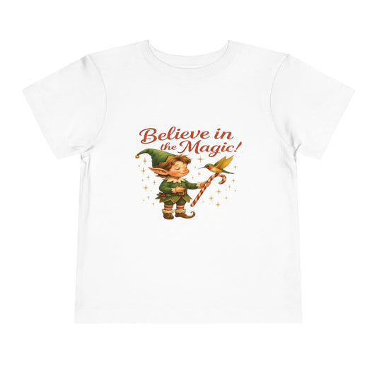 Elf & Hummingbird Christmas Tee - Believe in Magic!