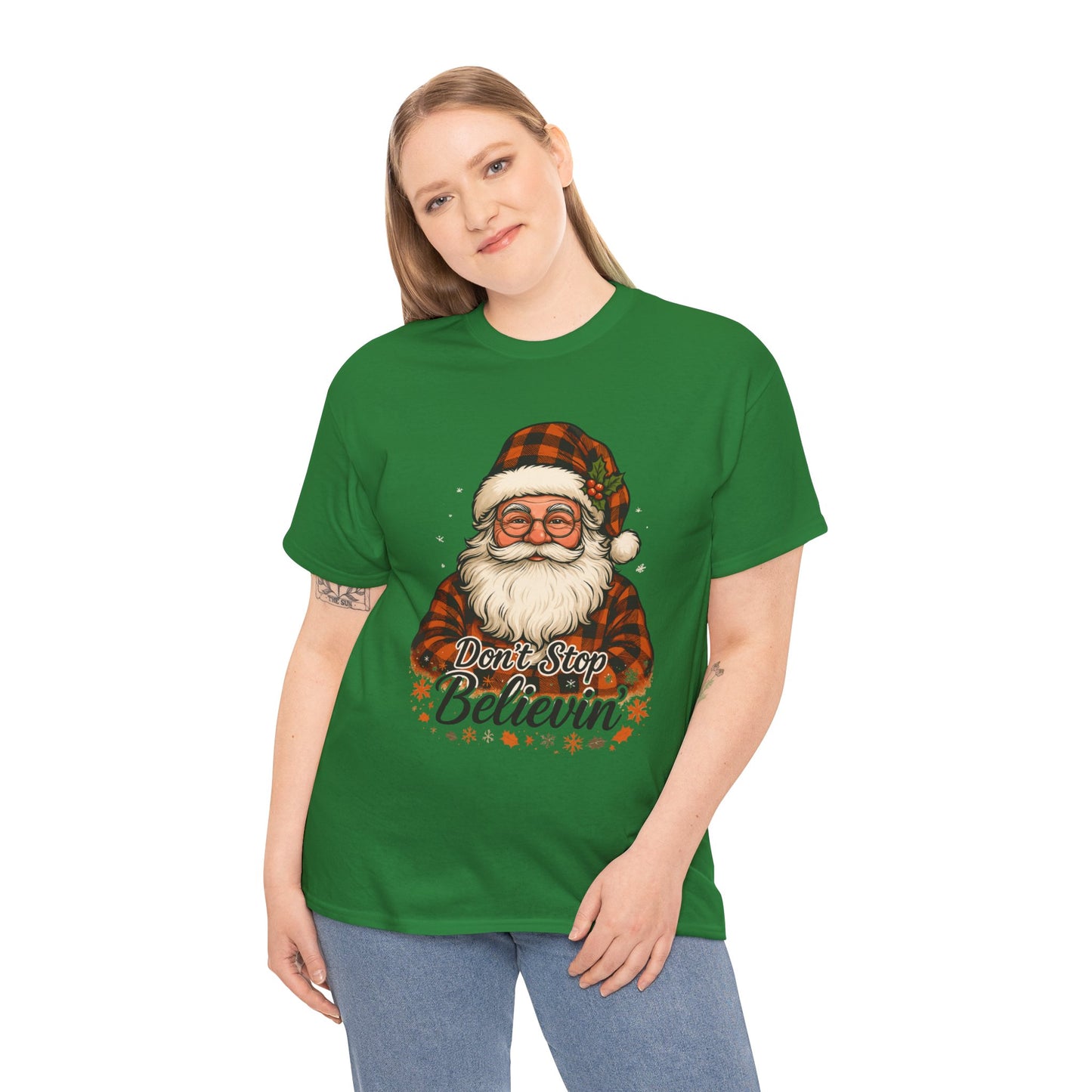 Santa Believes: Don't Stop Believin'  Tee