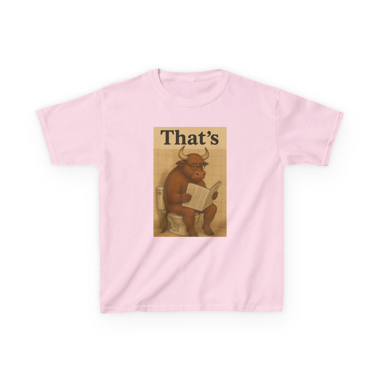 Bull Market Bathroom Break - Funny Kids Tee