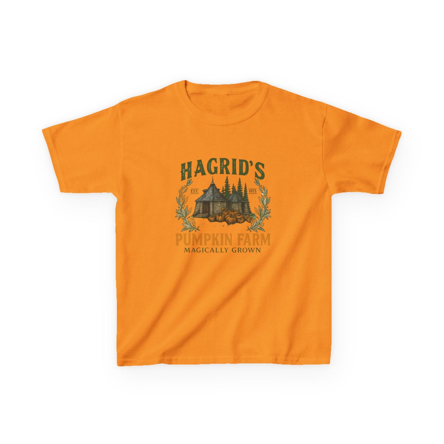 Hagrid's Pumpkin Farm Kids Tee - Christmas Dinosaur
