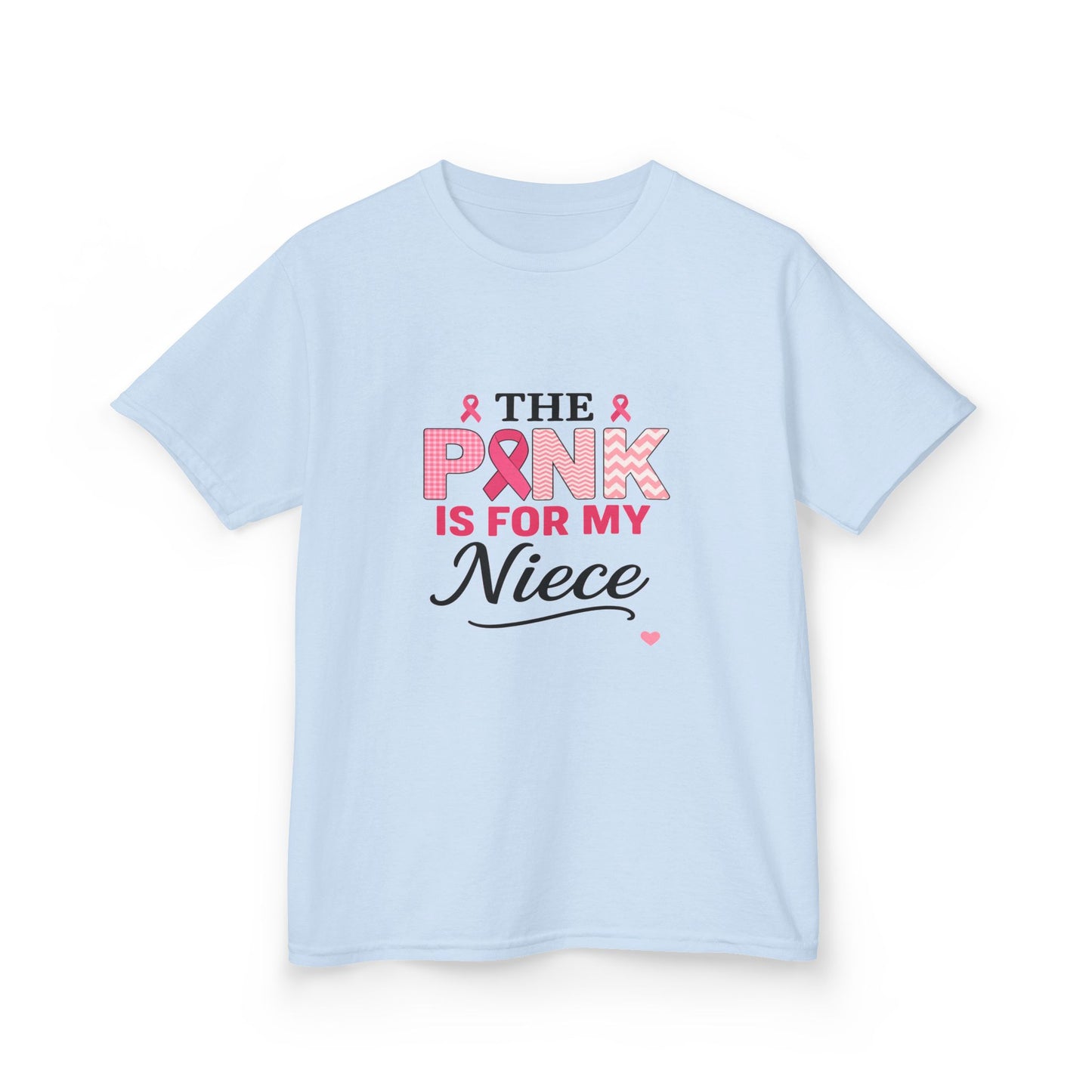 Pink Ribbon Niece Christmas Dino Tee