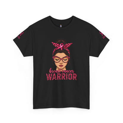 Breast Cancer Warrior Tee, Inspirational T-Shirt for Survivors, Supportive Gift for Cancer Awareness Events, Unisex Cotton Top, [...]