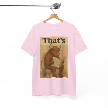 Bull on Toilet Unisex Tee