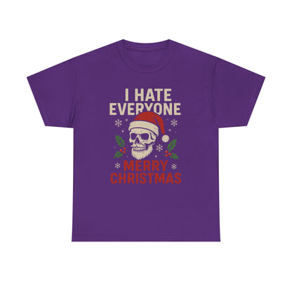 Grumpy Santa Skull Christmas Tee