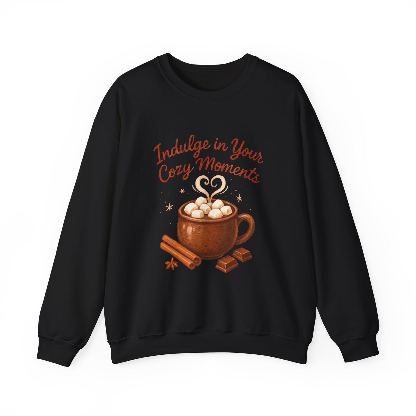 Cozy Hot Cocoa Crewneck Sweatshirt — "Indulge in Your Cozy Moments"