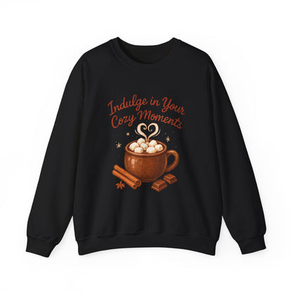 Cozy Hot Cocoa Crewneck Sweatshirt — "Indulge in Your Cozy Moments"