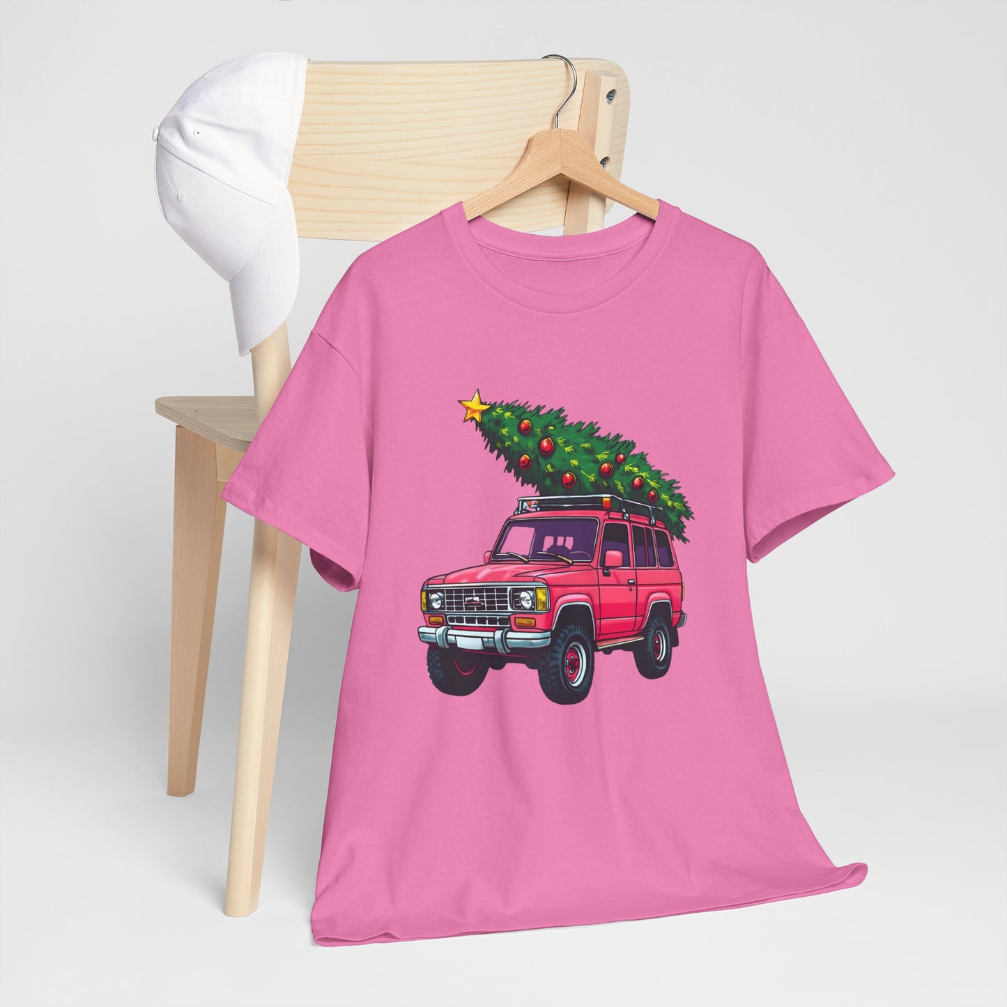 Pink SUV Christmas Tree Tee