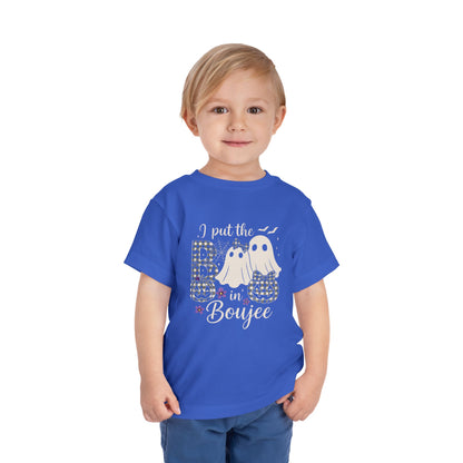 Boujee Halloween Toddler Tee: I Put the B in Boujee