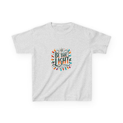 Be the Light Christmas Dinosaur Kids Tee