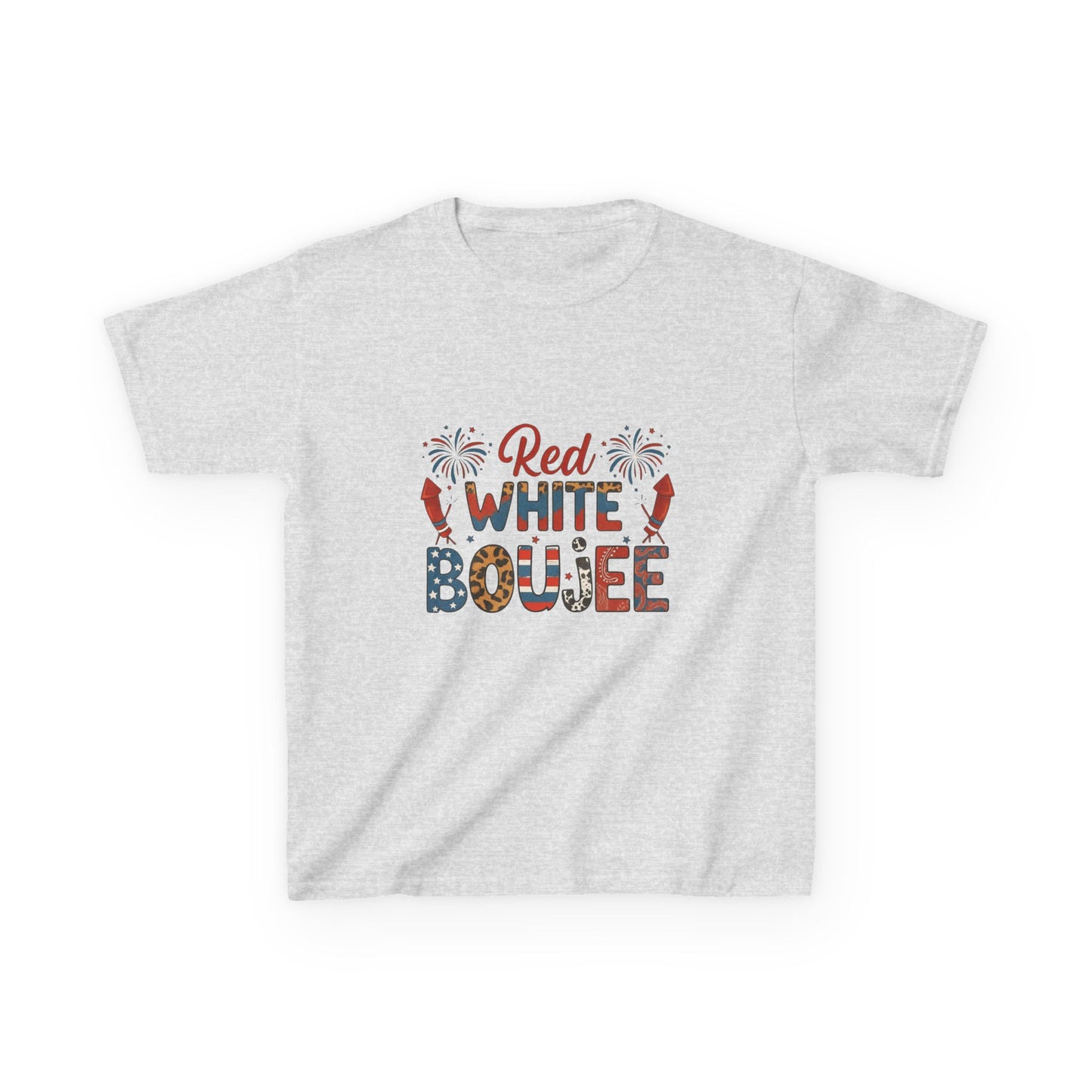 Red White Boujee Patriotic Kids Tee - 4th of July
