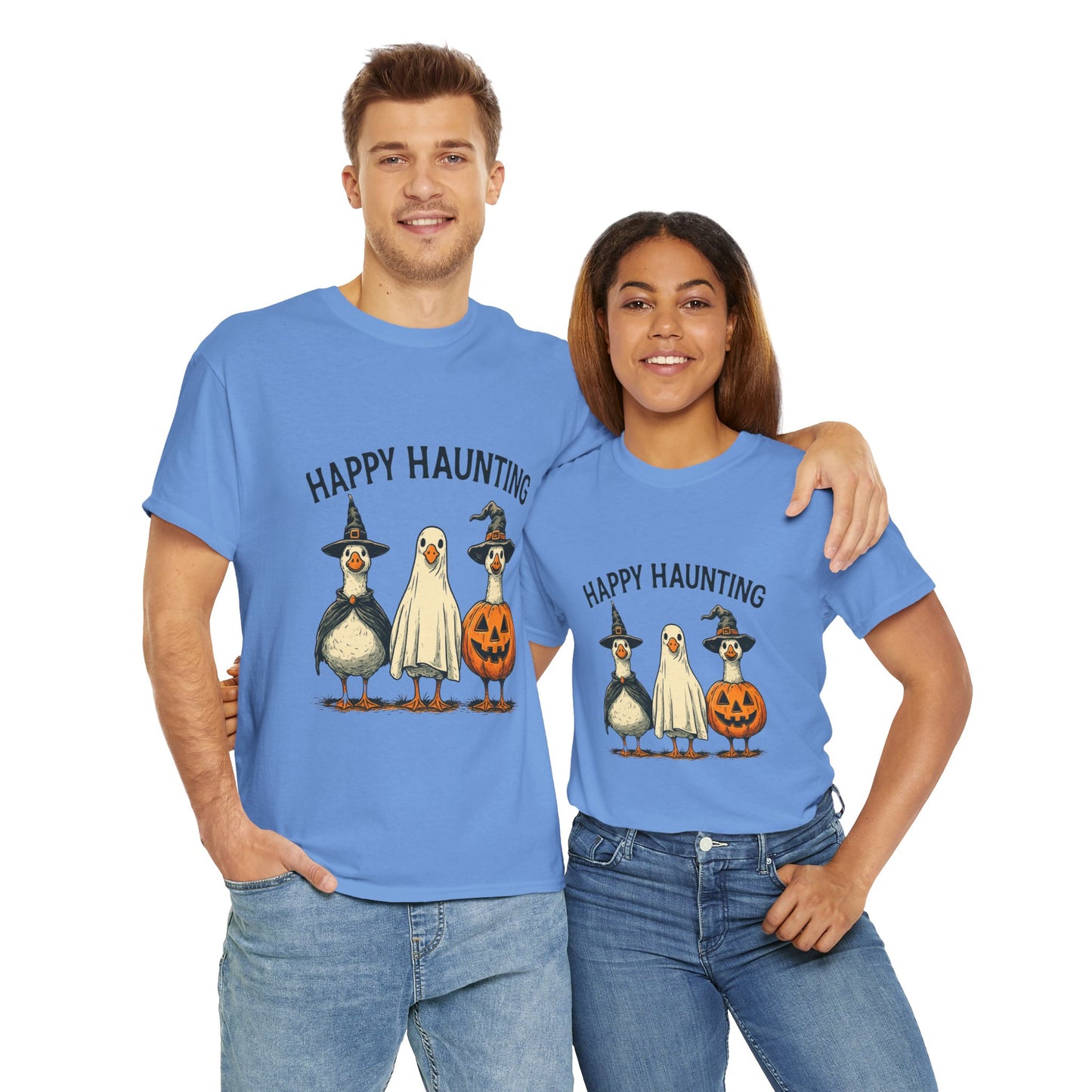 Happy Haunting Geese Halloween Tee