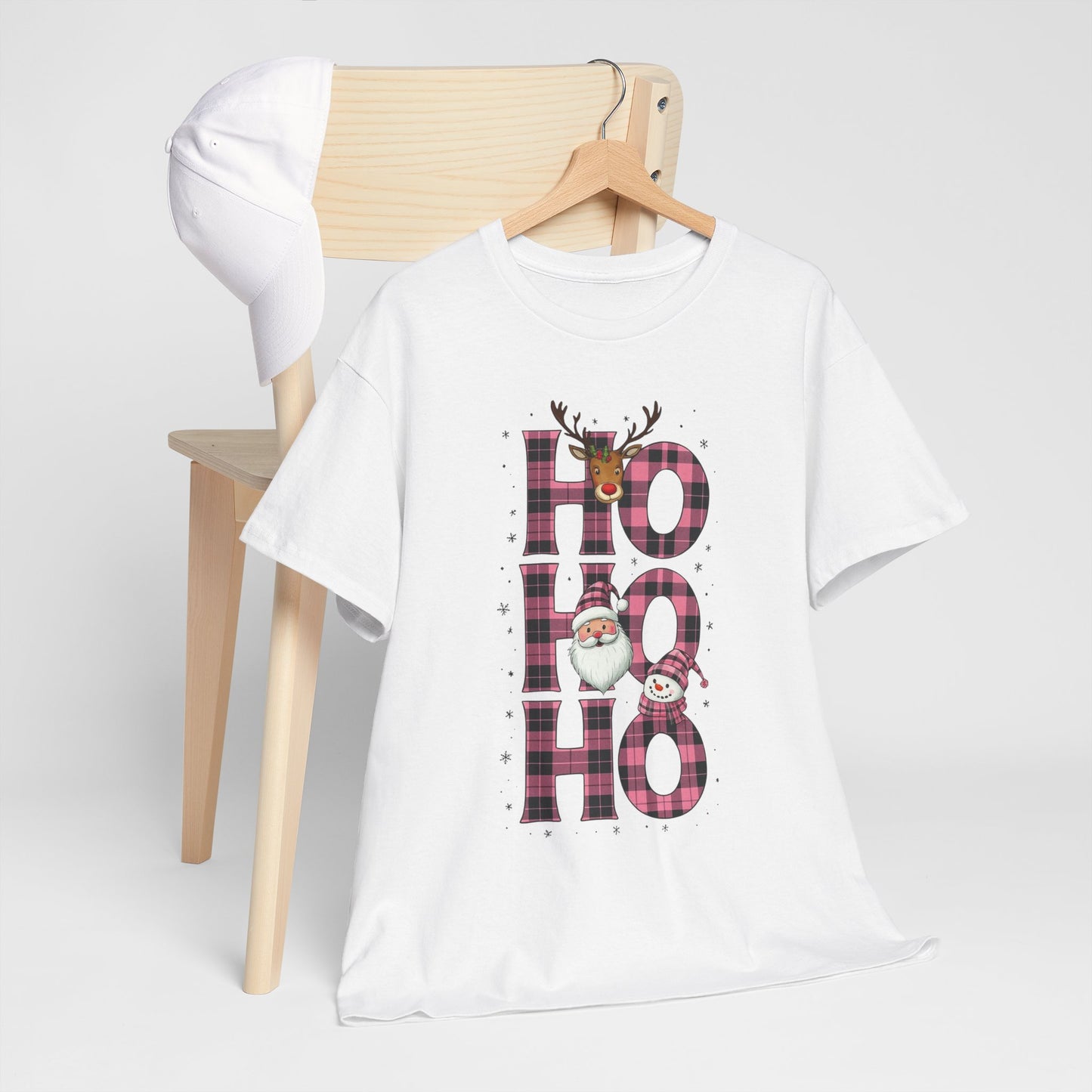Ho Ho Ho Plaid Holiday Tee