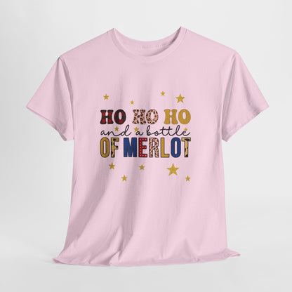 HO HO HO & Merlot Christmas Tee