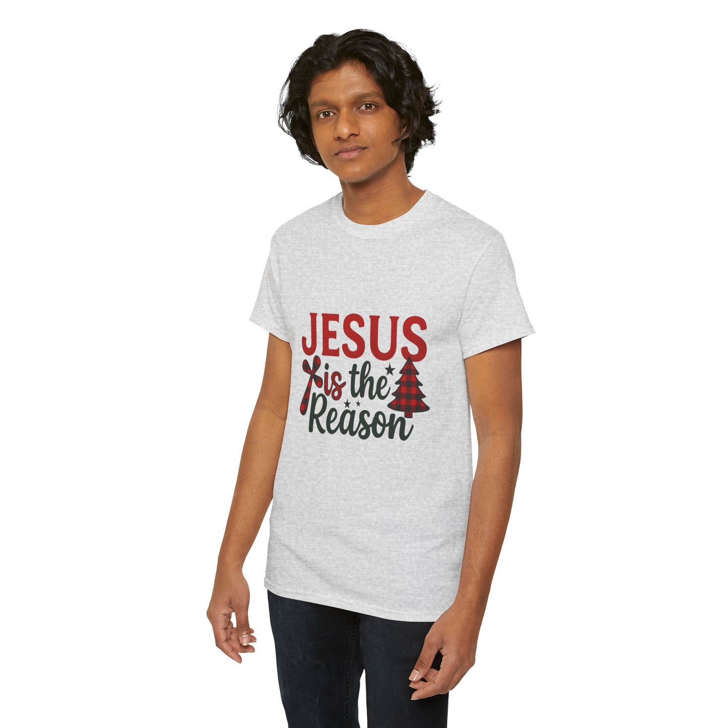 Jesus is the Reason Christmas Tee - Faith-Based Holiday Gift
