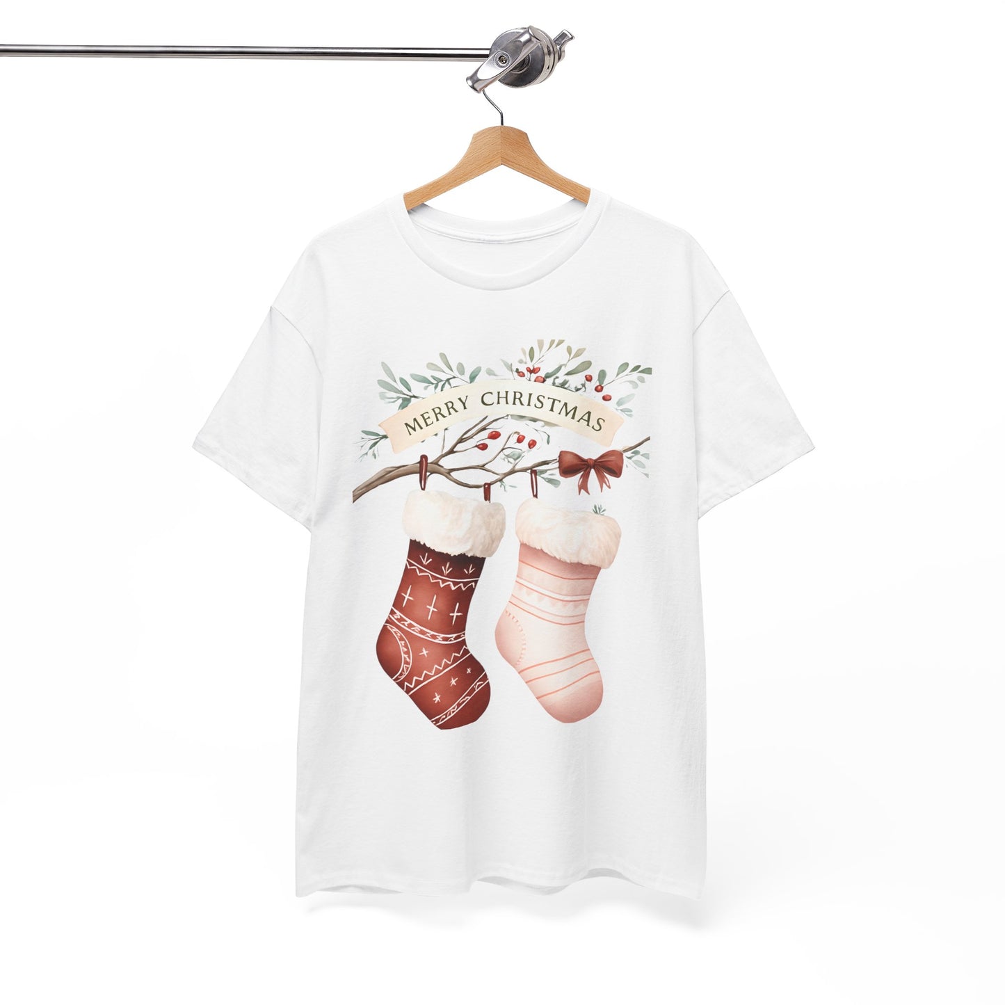 Watercolor Christmas Stocking Tee - Hope & Love