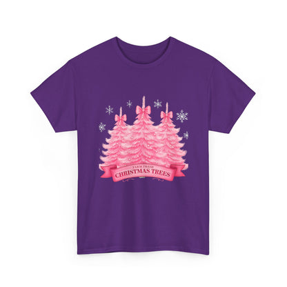 Farm Fresh Pink Christmas Tree Tee
