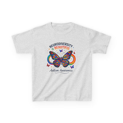 Neurodiversity Butterfly Kids Tee - Autism Awareness