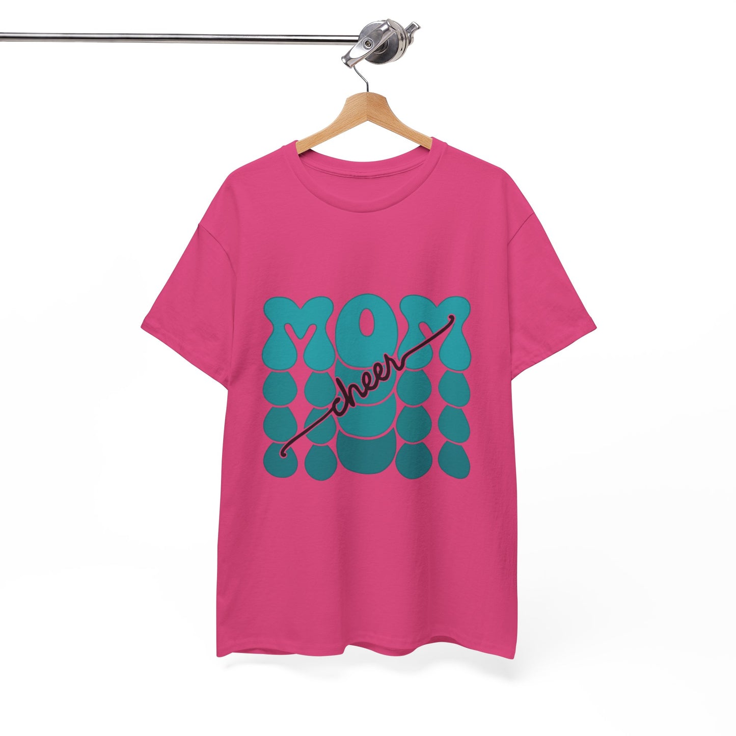 MOM Cheer – Turquoise Spirit Tee