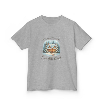 Winter Wishes Dinosaur Tee - Cozy Cottage & Snow
