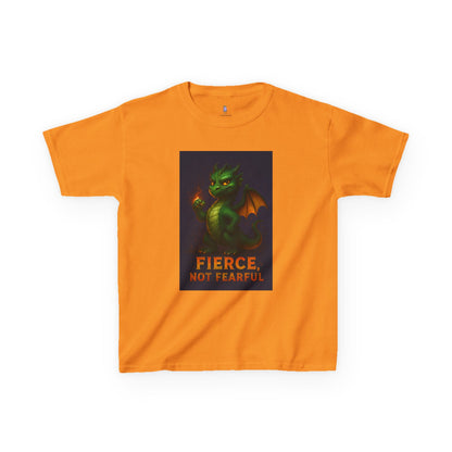 Fierce Kids Tee - Fun Cotton T-Shirt, Dragon Graphic, Gift for Boys & Girls, Halloween Costume, Birthday, Playtime Outfit, Adventure Wear