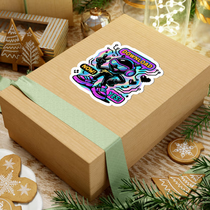 Download Now! Cyber Mascot Kiss-Cut Sticker