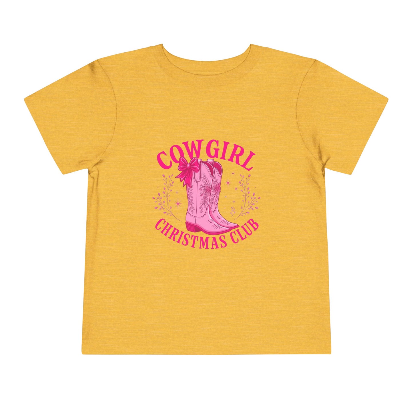 Cowgirl Christmas Club Tee - Pink Retro Holiday Shirt