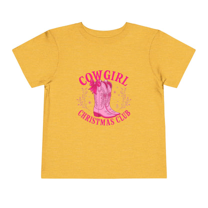 Cowgirl Christmas Club Tee - Pink Retro Holiday Shirt
