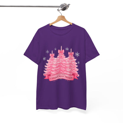 Farm Fresh Pink Christmas Tree Tee