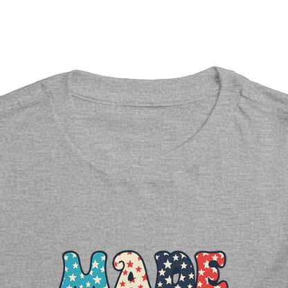 Toddler Tee Vintage Made in USA Retro Smiley Peace Sign Star Design